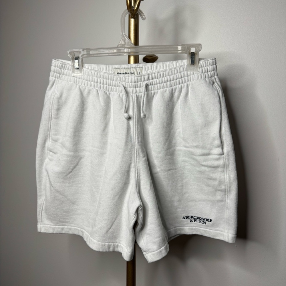 Abercrombie & Fitch Athletic White Sweat Shorts